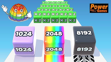 JELLY RUN 2048 - BIG UPDATE , Infinity Mode! - Android Gameplay - POWER GAMES