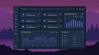 C# WPF UI | How to Design Dark Recruitment Dashboard in WPF