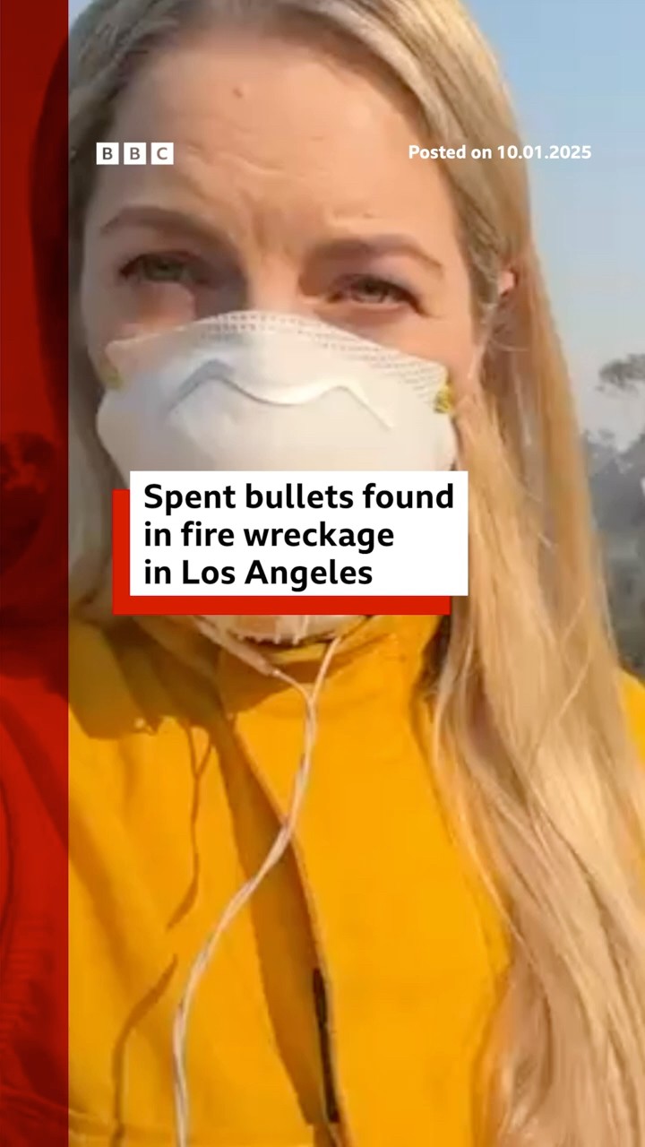 Spent bullets found in wreckage in Los Angeles. #LosAngeles #California #BBCNews