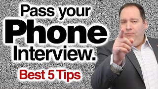 How To Pass Your Screening PHONE INTERVIEW (with former CEO)
