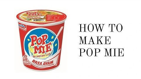 HOW TO MAKE POP MIE || tugas B. Inggris kelas 12 || Procedure Text