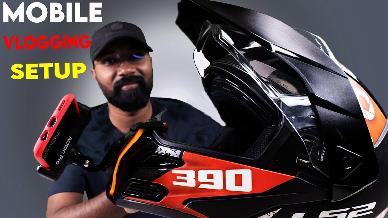 Helmet Phone Holder Vlogging Setup Action Pro YouTube