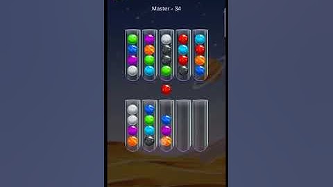Golden Bubble Sort Master Level 34 (gameplay walkthrough)