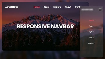 Faire une Navbar Responsive en HTML & CSS - Expliqué de A à Z avec Menu Hamburger