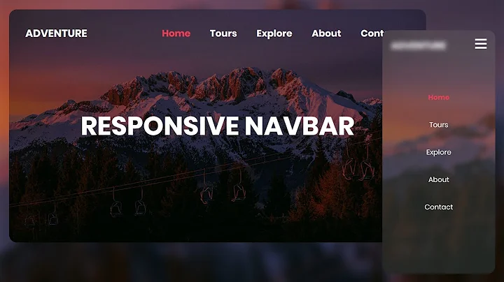 Faire une Navbar Responsive en HTML & CSS