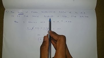 Class 10 progressions sum of 3 consecutive terms of an AP arithmetic progression