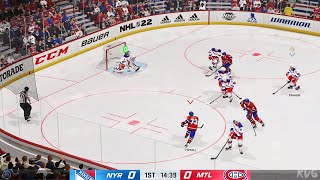 NHL 22 - New York Rangers vs Montreal Canadiens - Gameplay (PS5 UHD) [4K60FPS]