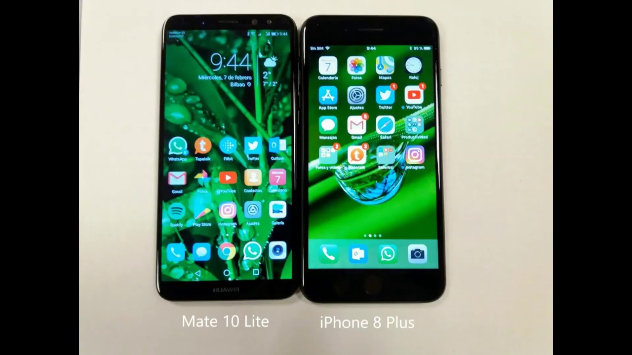 Iphone 7 plus vs huawei mate 10 lite