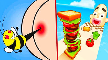 Help Me Tricky Story vs Sandwich Runner - All Levels Gameplay (Android,iOS) Part 1