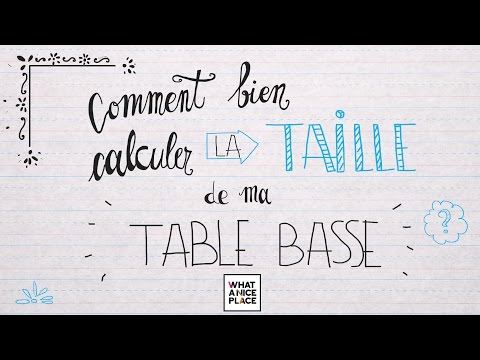 Vidéo: Comment Déterminer La Taille D'une Table