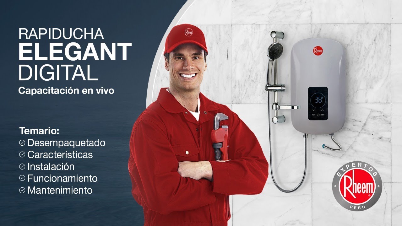Expertos Rheem - Rapiducha Elegant Digital - YouTube