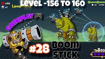 boom stick : bazooka puzzles gameplay level-156 to 160 #boomstick #mobilegame #gameplay #games