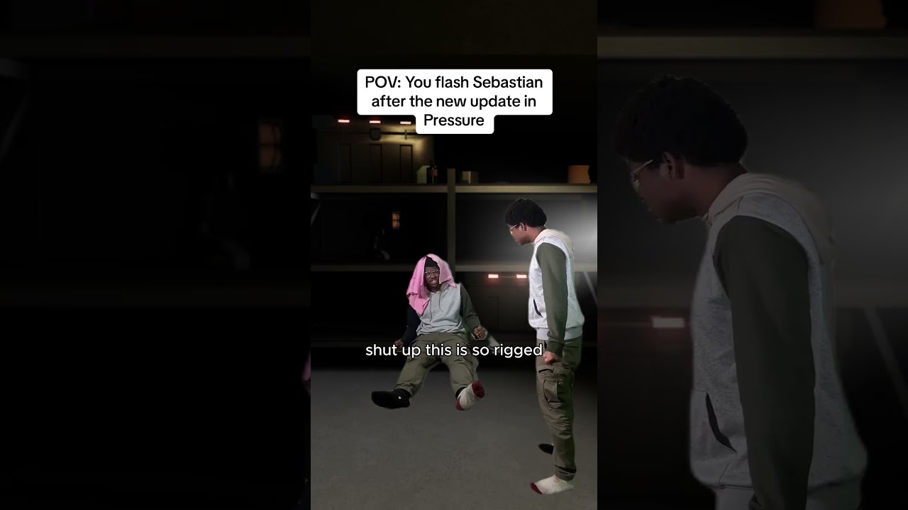 POV You Flash Sebastian After The New Update In Pressure Roblox 