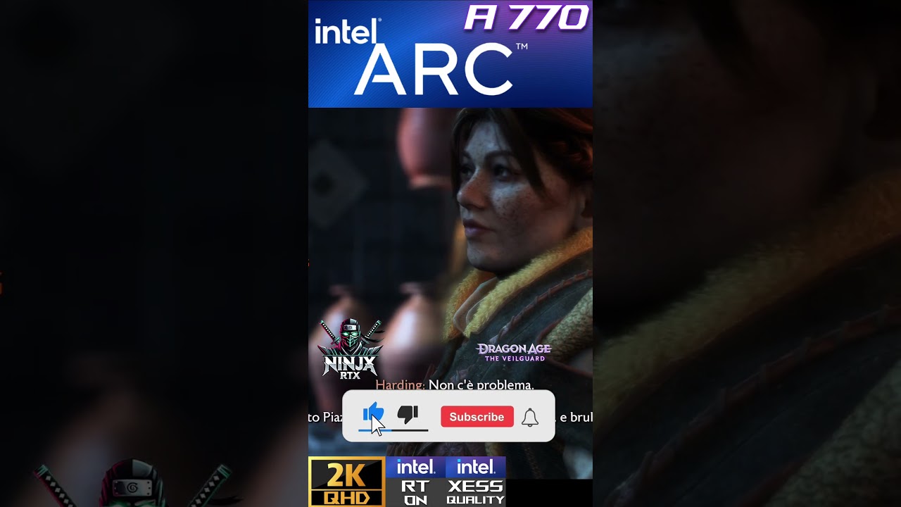 Dragon Age : The Veilguard | INTEL ARC A770 8GB (2K QHD Max settings RT ON / XeSS Quality) 