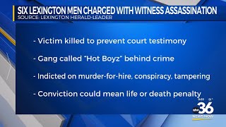 Six Lexington men charged with witness assassination