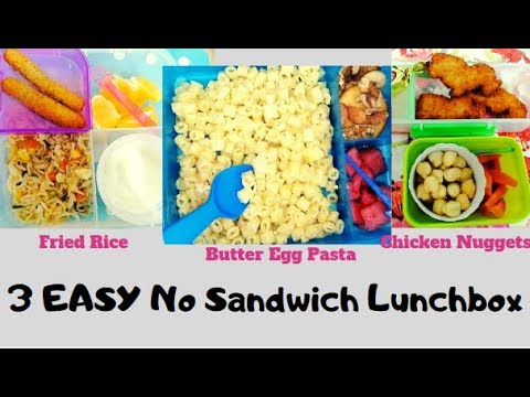 3 Easy NO SANDWICH LUNCHBOXES I no sandwich school lunches I Lunch Ideas for School Kids I