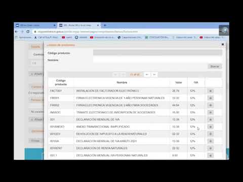 Factura Electrónica desde la página SRI & yo en línea.