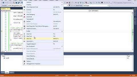 16. Debugger Demonstration with functions in C