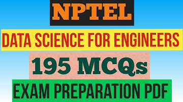 Data Science for Engineers || NPTEL Exam Preparation MCQs 2025 #nptel2025 #nptelexam