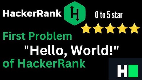 01. C++ Hacker Rank Solution of C++ Problems ||  First Problem " Hello , World! " of Hacker Rank