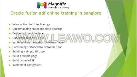 Oracle ADF Online Training Oracle ADF Corporate Training Oracle ADF Remote Server Access