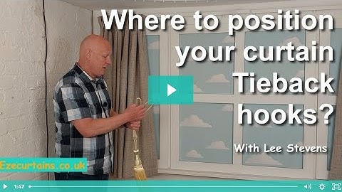 where to position your curtain tiebacks for the perfect look