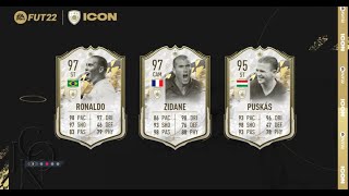 FIFA 22 Testing the new  95+ icon moments pack