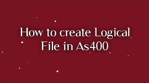 How to create Logical File in As400 | LF | Tutorial for Beginners | DB2 | AS400