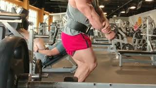 Caleb Blanchard gym posing