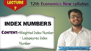 Index Numbers | Laaspeyre