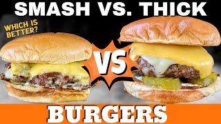 TO SMASH OR NOT?  Thick Burger vs Smash Burger on the Griddle  WHICH GRIDDLE BURGER IS BEST?