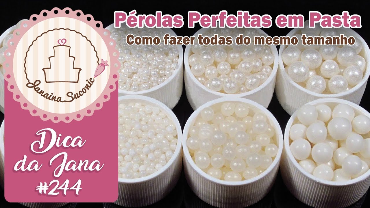 Dica da Jana #244 Pérolas Padronizadas - Por Janaina Suconic
