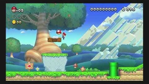 My first custom NSMBU level!