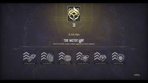 Warframe - MR30 True Master