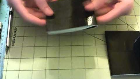 How to make a Duct Tape Tri-Bi fold wallet