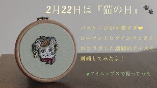 2月22日は猫の日！パッケージが可愛すぎ❤︎ローソンとヒグチユウコさんがコラボした話題のアイス【ほぼ糸暮らし#２４】cat icecream