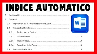 ✅ INSERTAR ÍNDICE Y NUMERACIÓN AUTOMÁTICA EN WORD 2023 | NORMAS APA 7ma EDICIÓN