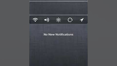 Control center in iOS 6