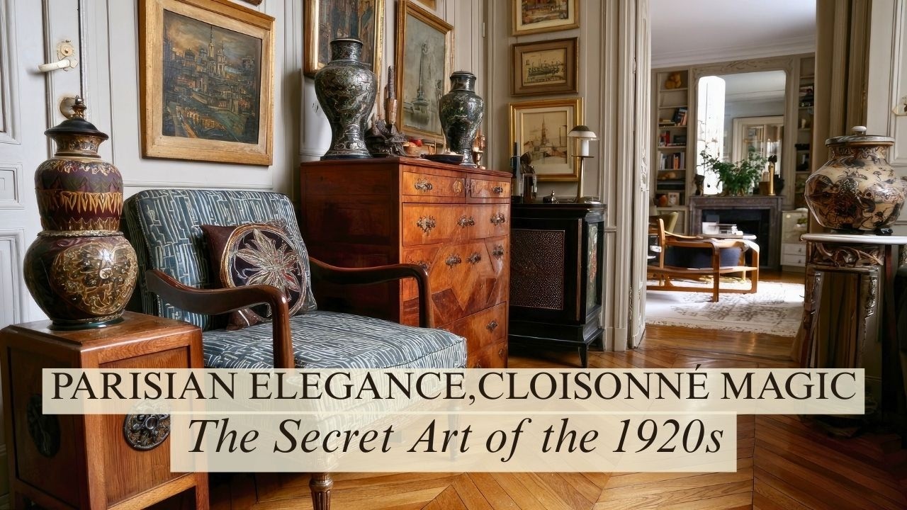 Paris Studio Apartment Tour | The Magic of 1920s Art Deco Cloisonné