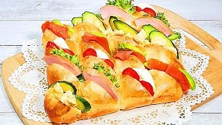 楽しいちぎりパンサンドイッチの作り方【子育てママ、パン食系女子必見♪】Tasty sandwich of small bread