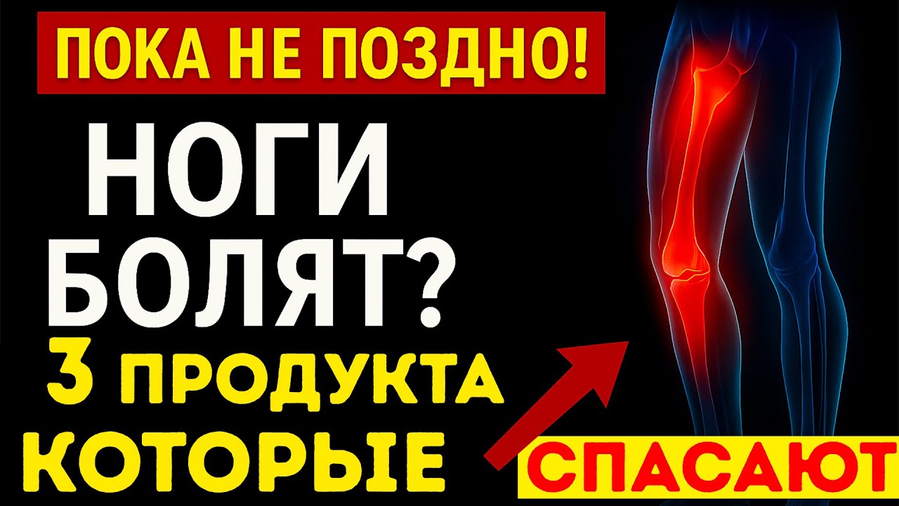 После 60 ноги отказываются ходить? Вот 3 продукта, которые вас спасут!