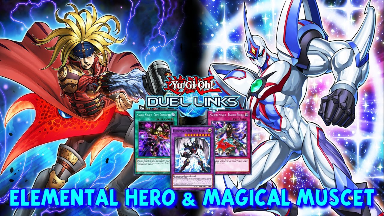 ELEMENTAL HERO &amp; MAGICAL MUSCET DUEL LINKS RANKED DUEL REPLAY ...