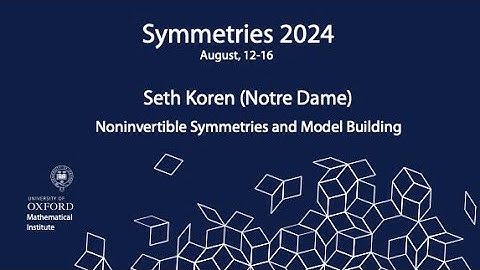 Symmetries 2024: Seth Koren (Notre Dame)