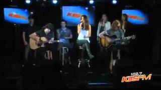 Selena gomez & the scene - who says (acoustic version) live on 102.7
kiis fm