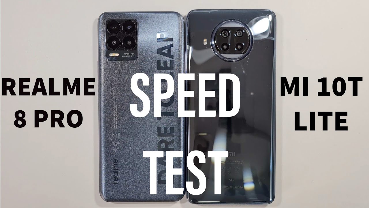 Realme 8 Pro vs Xiaomi Mi 10T Lite Speed Test