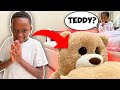 Moving Teddy Bear Prank On 2Yr Old Melly *SO FUNNY*