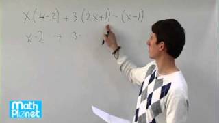The distributive property