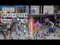 Giant lego cyberpunk city new hashima edition at atlanta brick con 2024