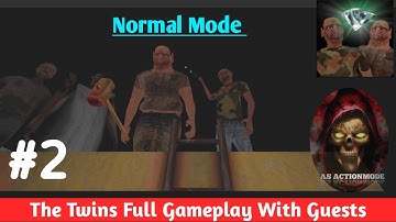The Twins: Walkthrough Part 2 | Normal Mode (Guests)| the twins horror game | by AS ActionMode