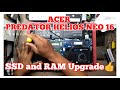 Acer PREDATOR HELIOS NEO 16 / SSD and MEMORY RAM Upgrade